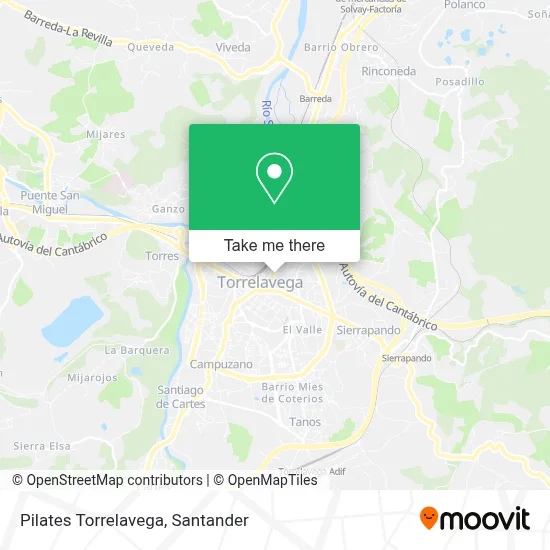 Pilates Torrelavega map