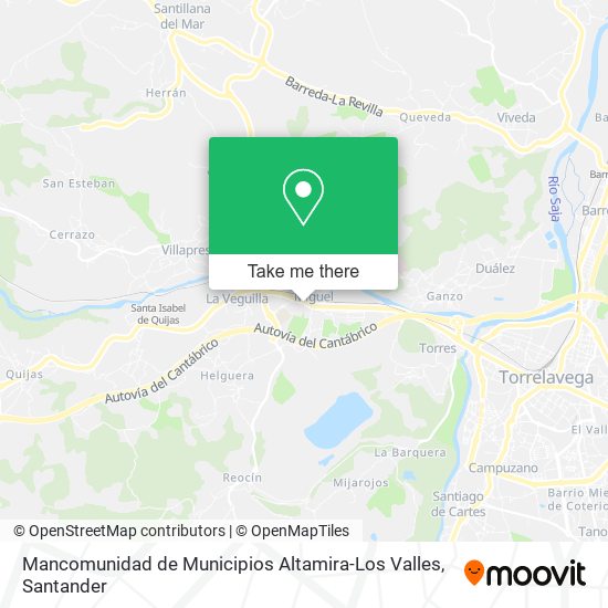 Mancomunidad de Municipios Altamira-Los Valles map