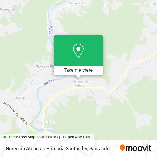 Gerencia Atención Primaria Santander map