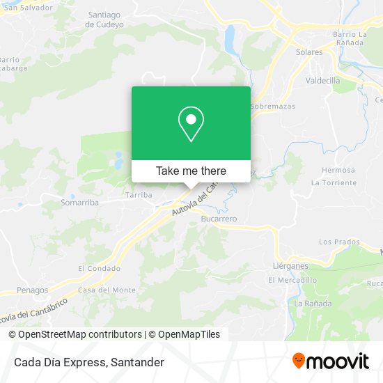Cada Día Express map