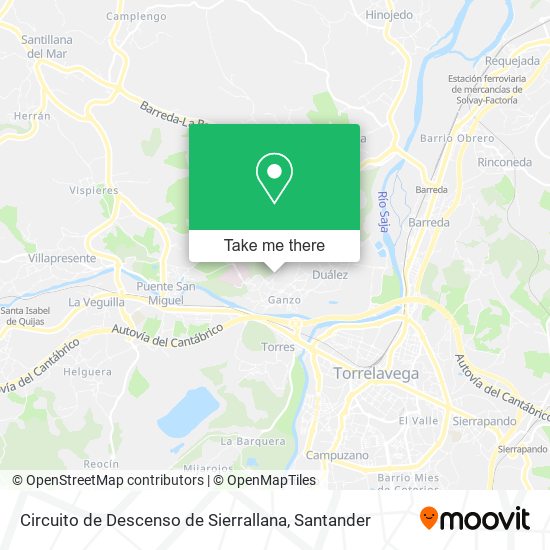 Circuito de Descenso de Sierrallana map