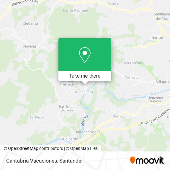 Cantabria Vacaciones map