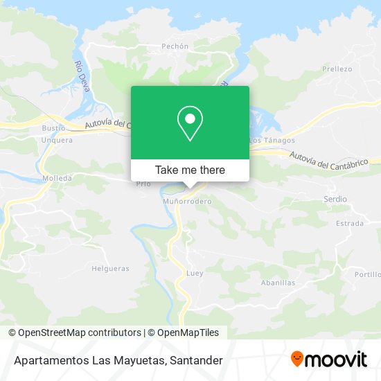 mapa Apartamentos Las Mayuetas