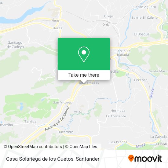 Casa Solariega de los Cuetos map