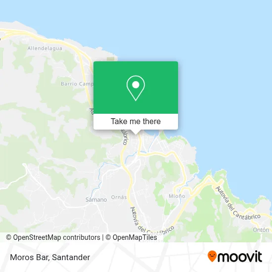 Moros Bar map