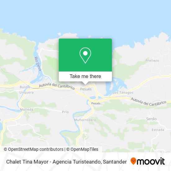 Chalet Tina Mayor - Agencia Turisteando map