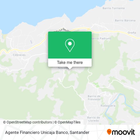 Agente Financiero Unicaja Banco map