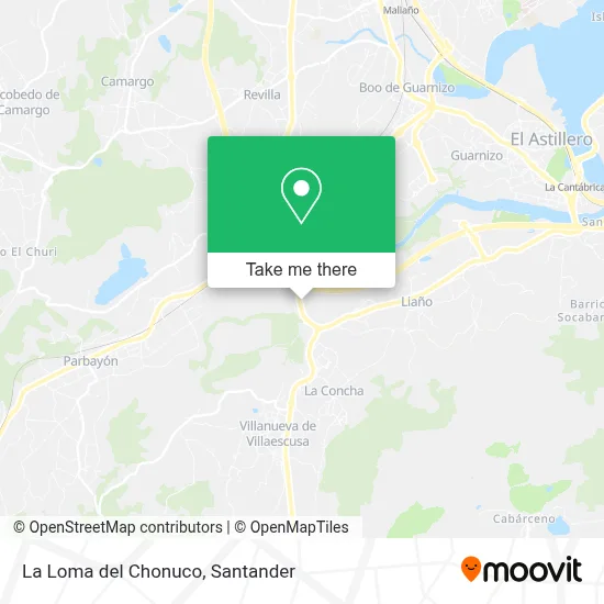 La Loma del Chonuco map