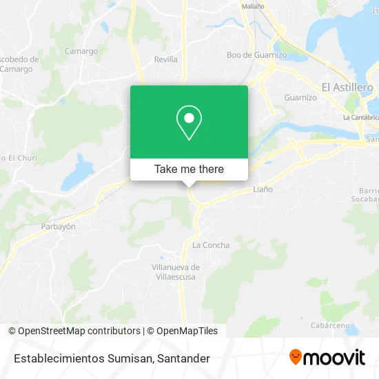 Establecimientos Sumisan map