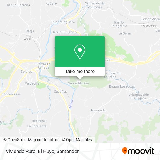 Vivienda Rural El Huyo map