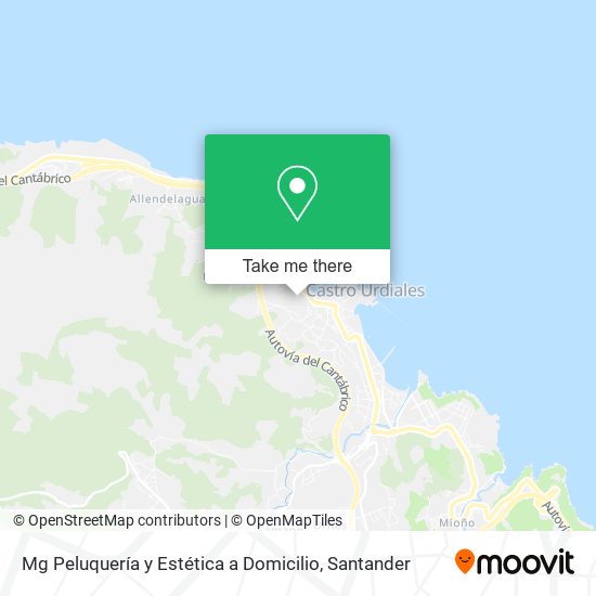Mg Peluquería y Estética a Domicilio map
