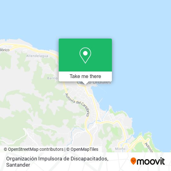 Organización Impulsora de Discapacitados map
