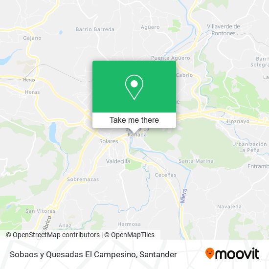 Sobaos y Quesadas El Campesino map