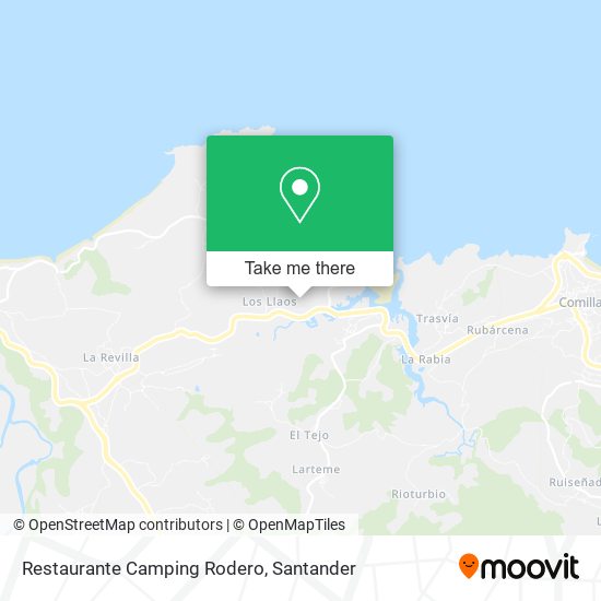 Restaurante Camping Rodero map