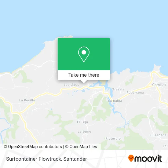 Surfcontainer Flowtrack map