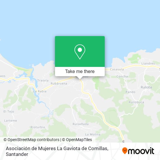 Asociación de Mujeres La Gaviota de Comillas map