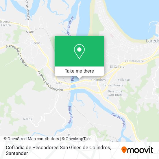 Cofradía de Pescadores San Ginés de Colindres map