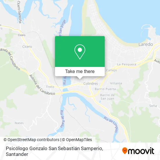 Psicólogo Gonzalo San Sebastián Samperio map