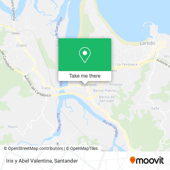 Iris y Abel Valentina map