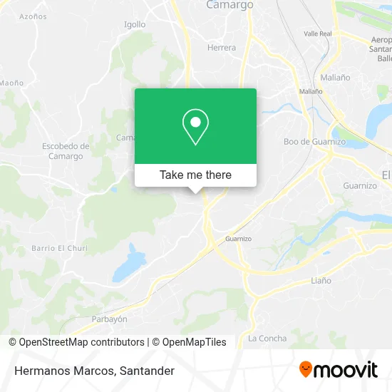 Hermanos Marcos map