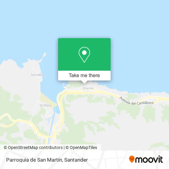 Parroquia de San Martín map
