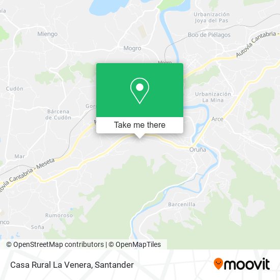 Casa Rural La Venera map