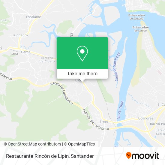 Restaurante Rincón de Lipin map