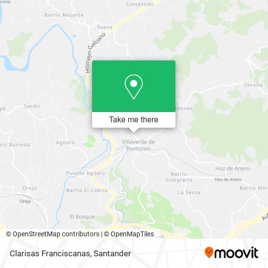 Clarisas Franciscanas map
