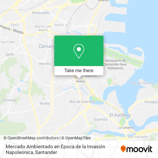 Mercado Ambientado en Época de la Invasión Napoleónica map