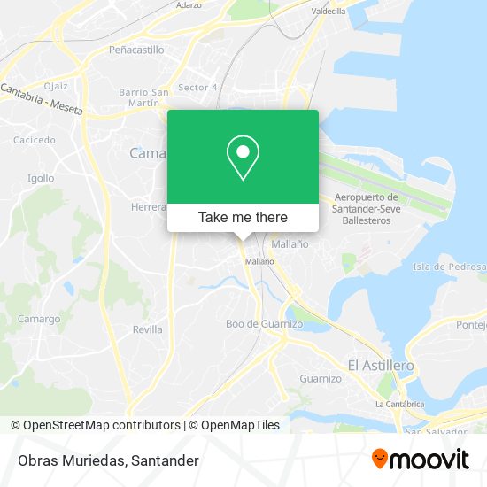 Obras Muriedas map