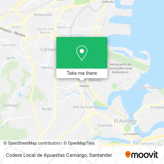 Codere Local de Apuestas Camargo map