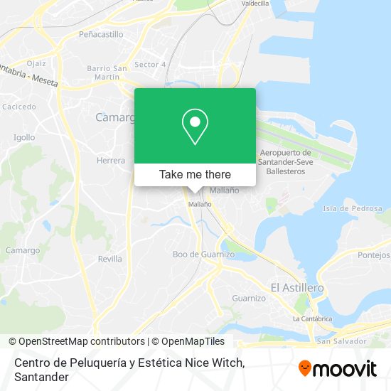 Centro de Peluquería y Estética Nice Witch map