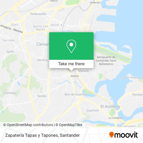 Zapatería Tapas y Tapones map