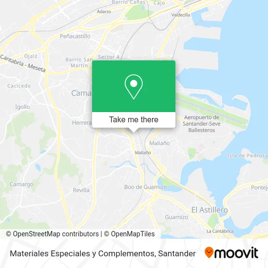 Materiales Especiales y Complementos map