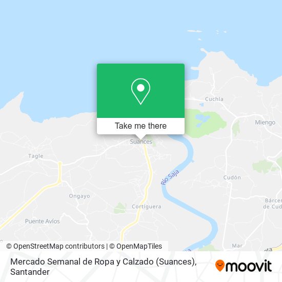 Mercado Semanal de Ropa y Calzado (Suances) map