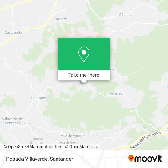 Posada Villaverde map