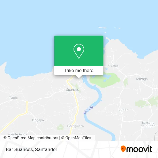 Bar Suances map