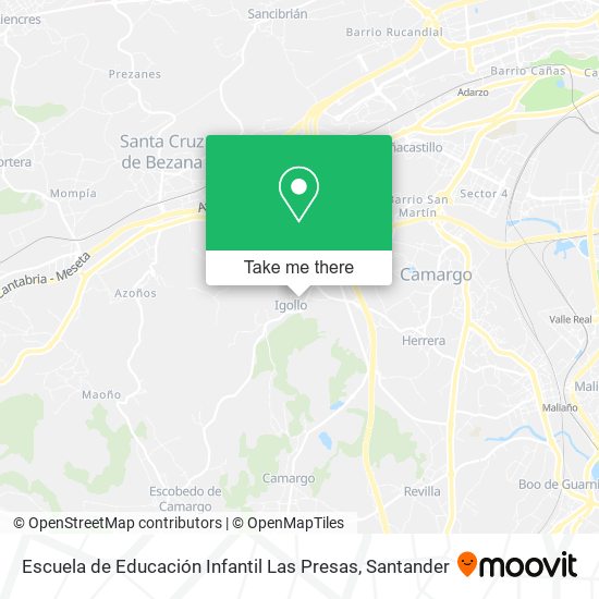 mapa Escuela de Educación Infantil Las Presas