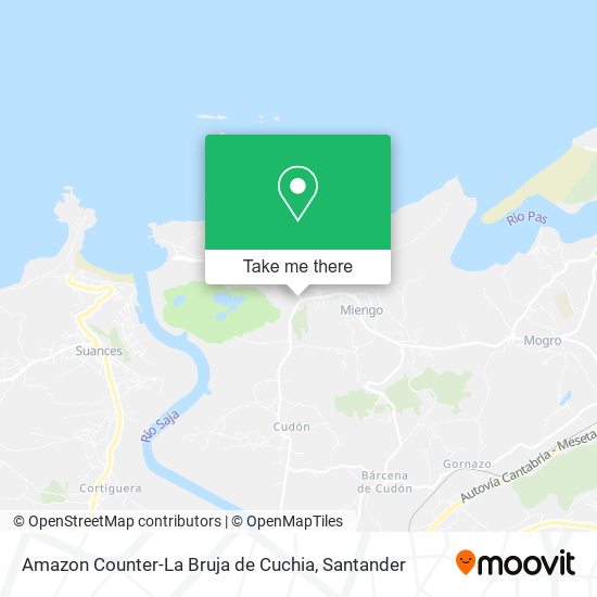 Amazon Counter-La Bruja de Cuchia map