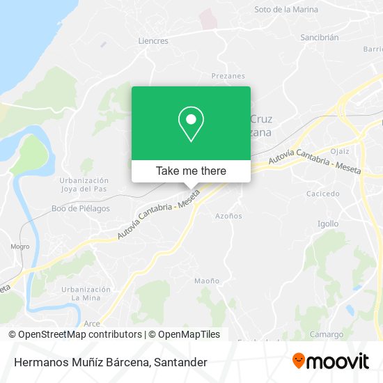 mapa Hermanos Muñíz Bárcena