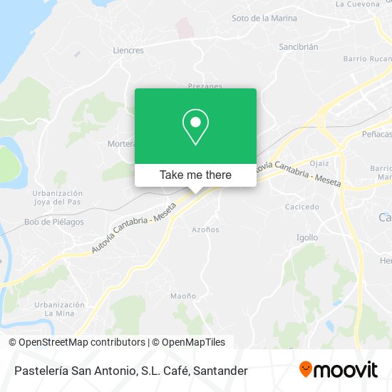 Pastelería San Antonio, S.L. Café map