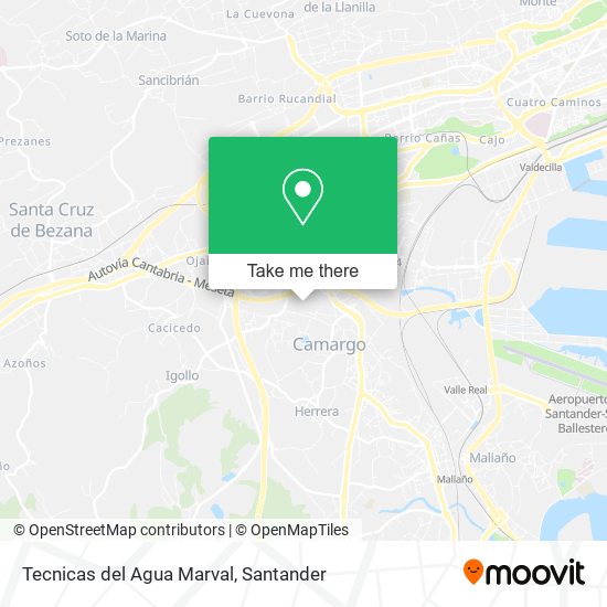 Tecnicas del Agua Marval map