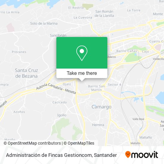 Administración de Fincas Gestioncom map