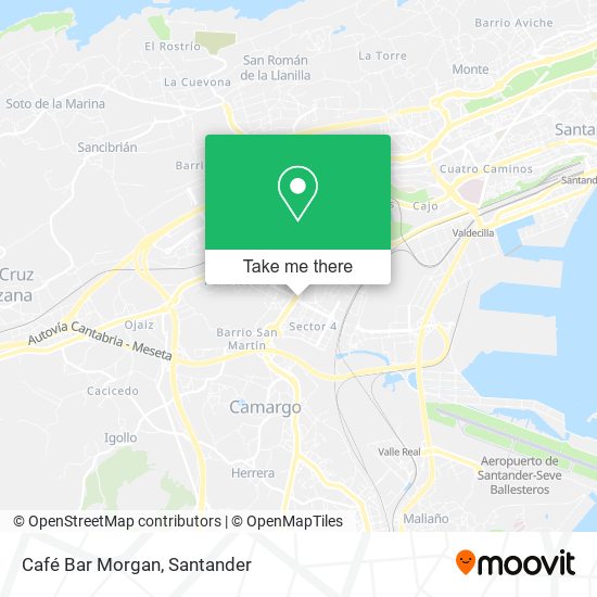 Café Bar Morgan map