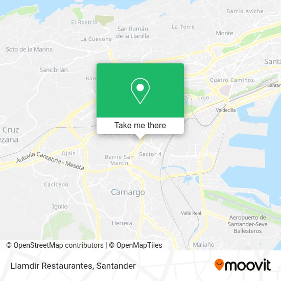 Llamdir Restaurantes map