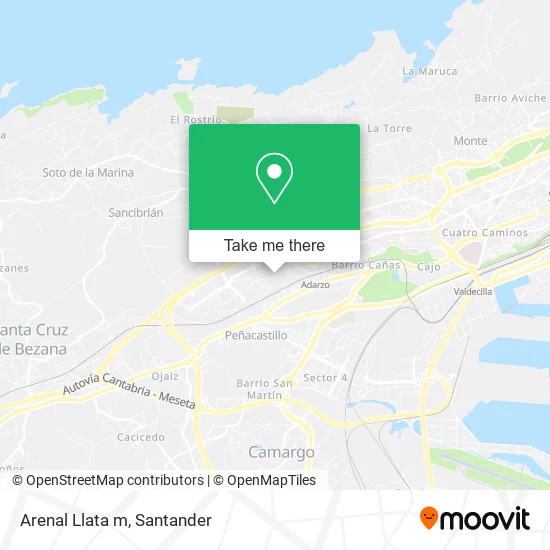 mapa Arenal Llata m