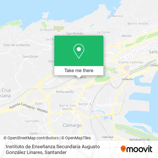 Instituto de Enseñanza Secundaria Augusto González Linares map