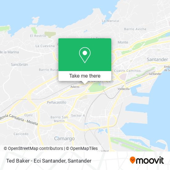 Ted Baker - Eci Santander map