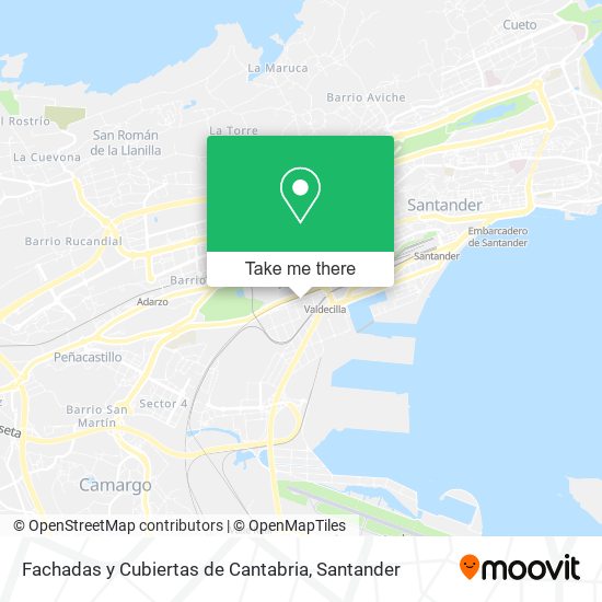 Fachadas y Cubiertas de Cantabria map