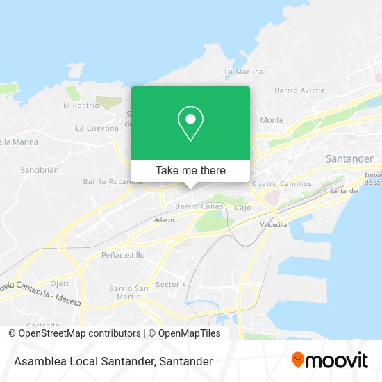 Asamblea Local Santander map